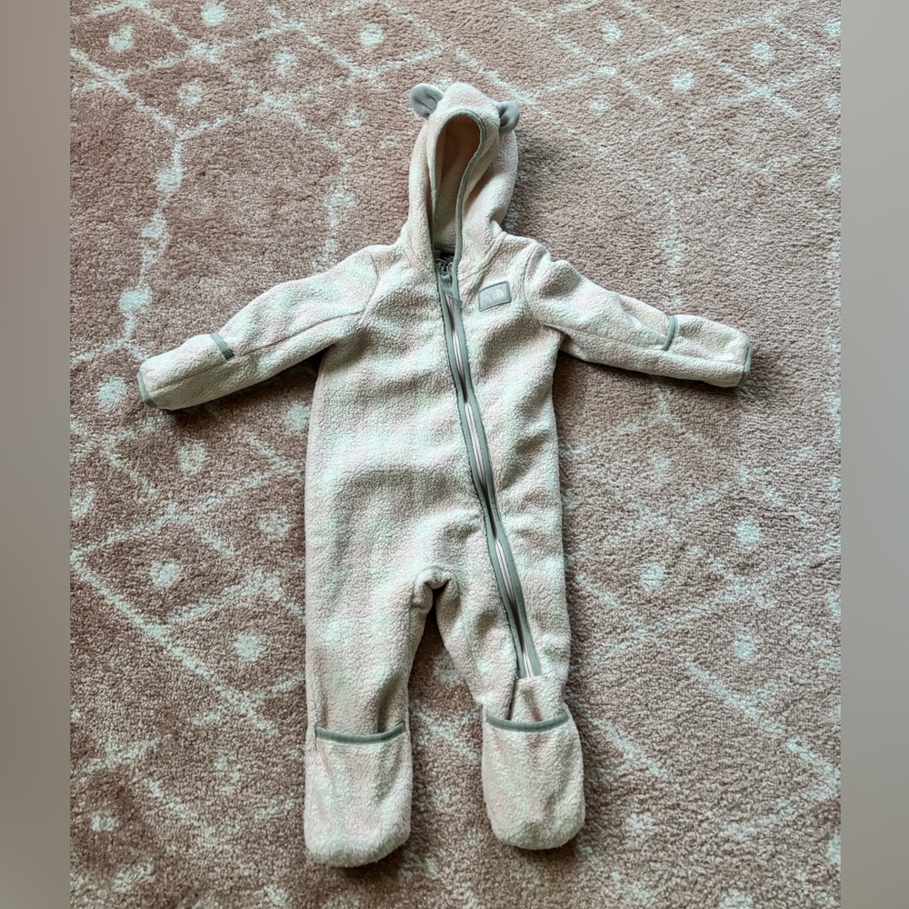 North face fleece bunting